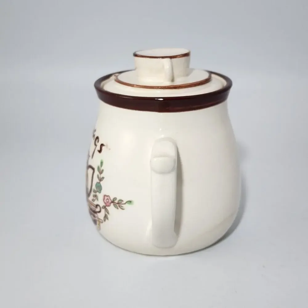 Vintage Tilso Japan Tea Bag Tea Pot Storage Pitcher Jar